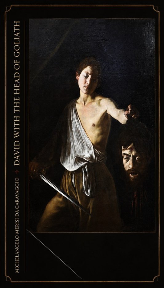 Michelangelo Merisi da Caravaggio David with the Head of Goliath II No3 - Plakat
