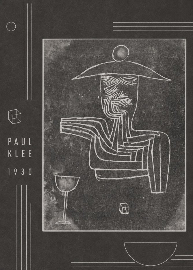 Paul Klee Figure of a Seer No2 - Plakat