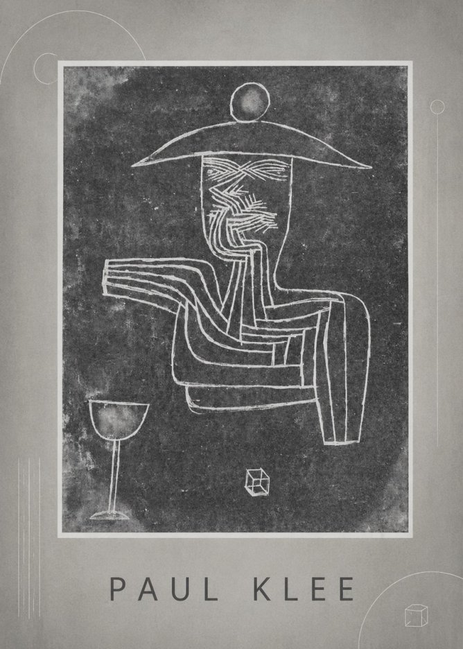 Paul Klee Figure of a Seer No4 - Plakat