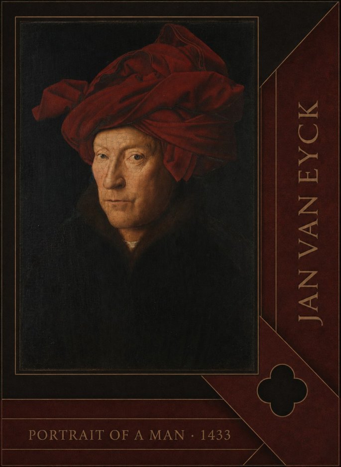 Jan van Eyck Portrait of a Man II No6 - Plakat