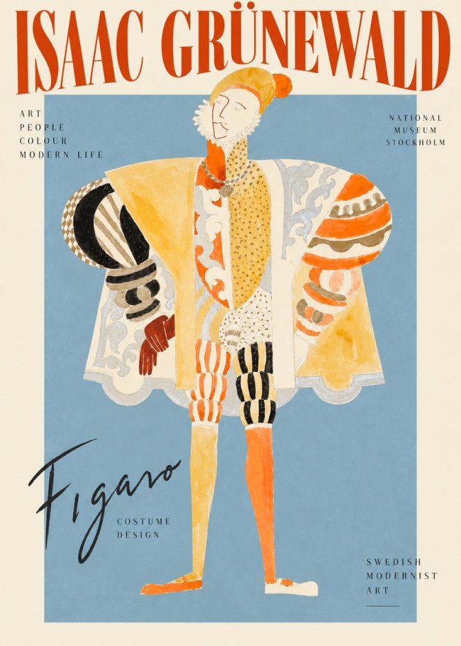 Isaac Grünewald Figaro I No3 - Plakat