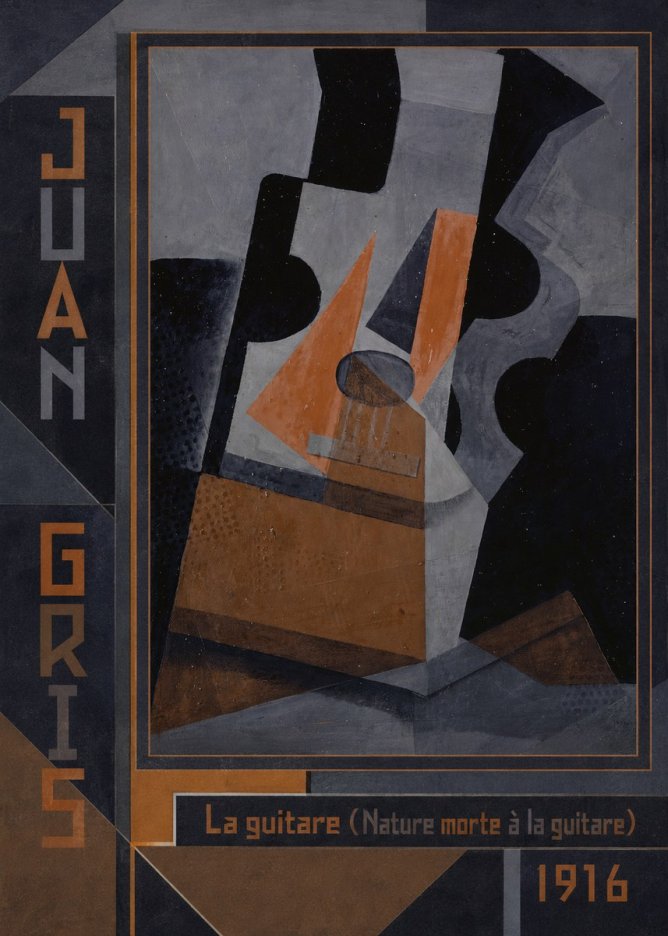 Juan Gris La Guitare (Nature Morte À La Guitare) No2 - Plakat