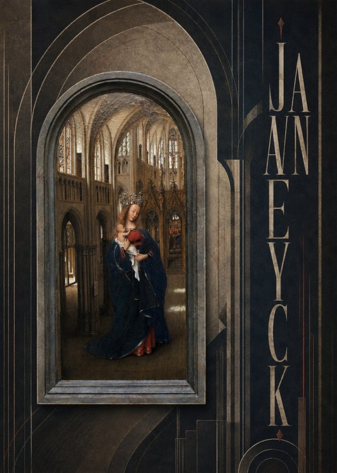 Jan van Eyck Madonna in the Church II No3 - Plakat