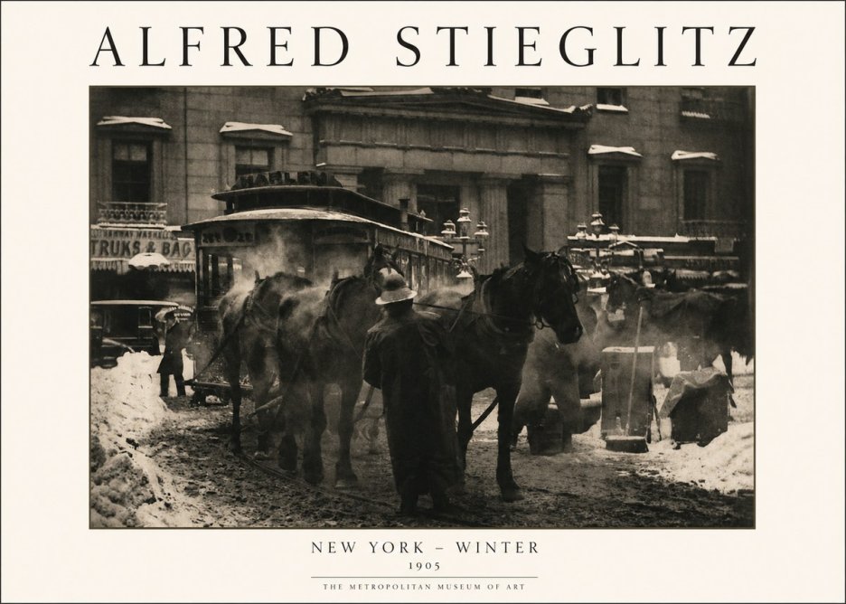 Alfred Stieglitz New York - Winter No1 - Plakat