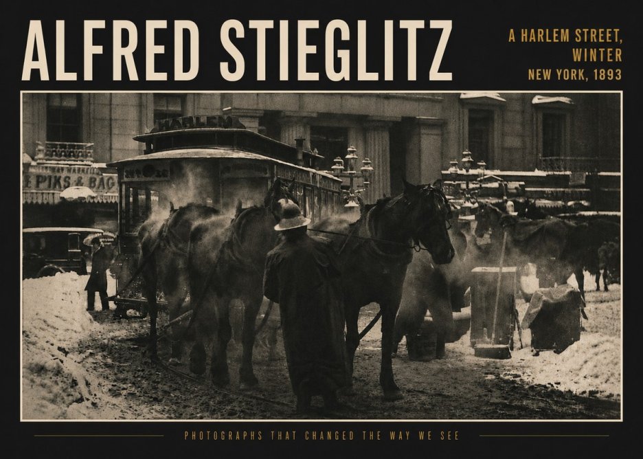 Alfred Stieglitz New York - Winter No5 - Plakat
