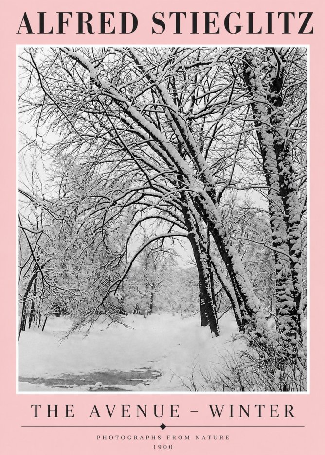 Alfred Stieglitz The Avenue – Winter No4 - Plakat