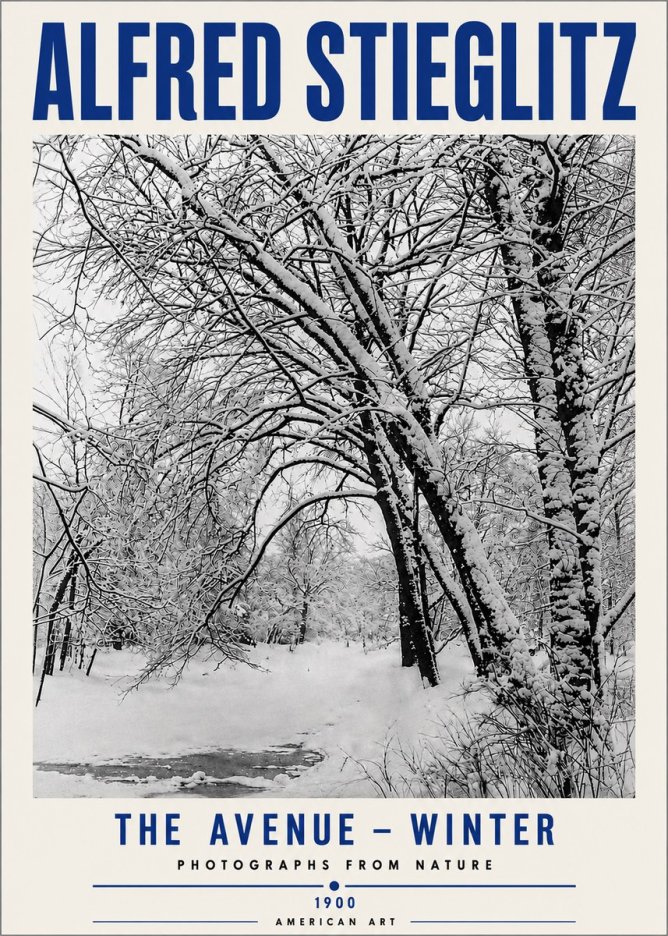 Alfred Stieglitz The Avenue – Winter No5 - Plakat