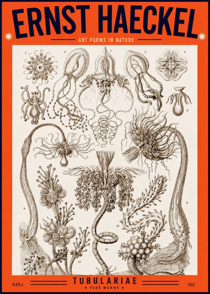 Ernst Haeckel Tubulariae No2 - Plakat