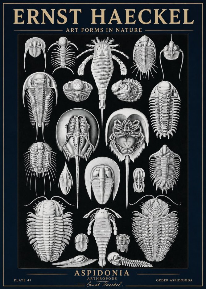 Ernst Haeckel Aspidonia No3 - Plakat
