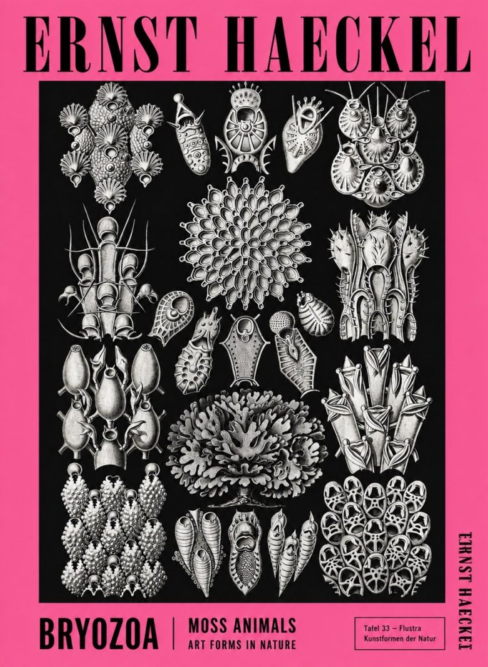 Ernst Haeckel Bryozoa No4 - Plakat