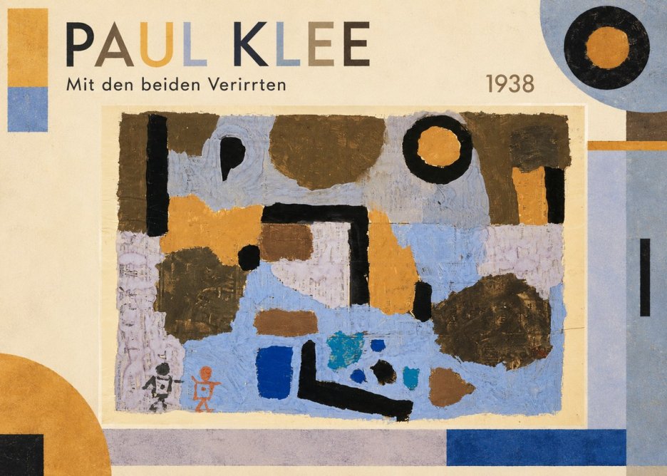 Paul Klee Mit Den Beiden Verirrten No1 - Plakat