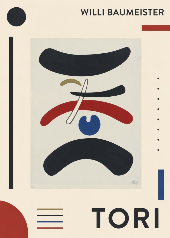 Willi Baumeister Tori No1 - Plakat