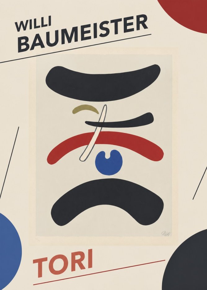 Willi Baumeister Tori No4 - Plakat