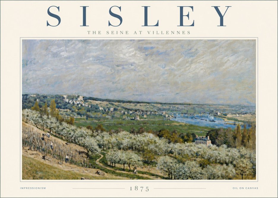Sisley The Seine at Villennes No6 - Plakat