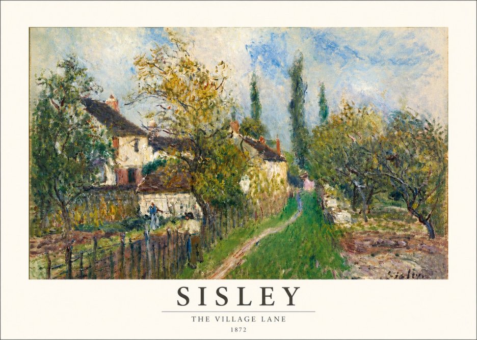 Sisley The Village Lane No3 - Plakat