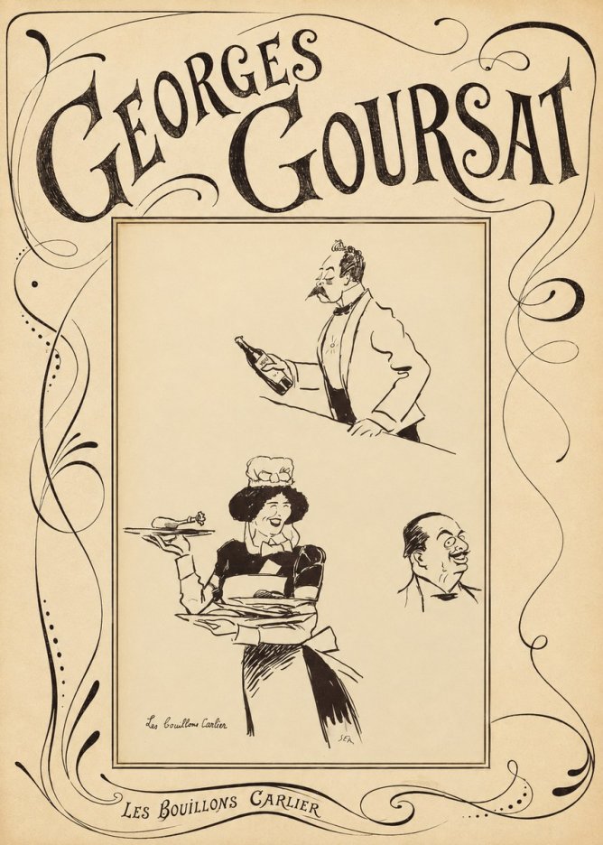 Georges Goursat Les Bouillons Carlier I No6 - Plakat