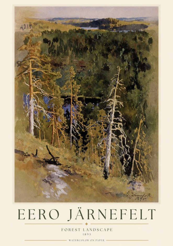 Eero Järnefelt Forest Landscape II No1 - Plakat
