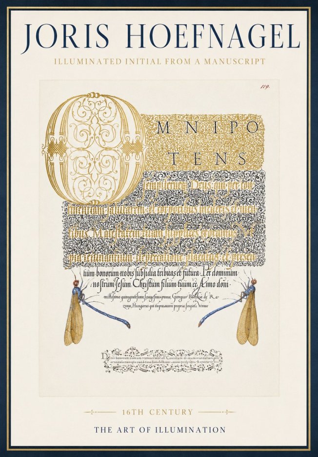 Joris Hoefnagel Omnipotens No4 - Plakat