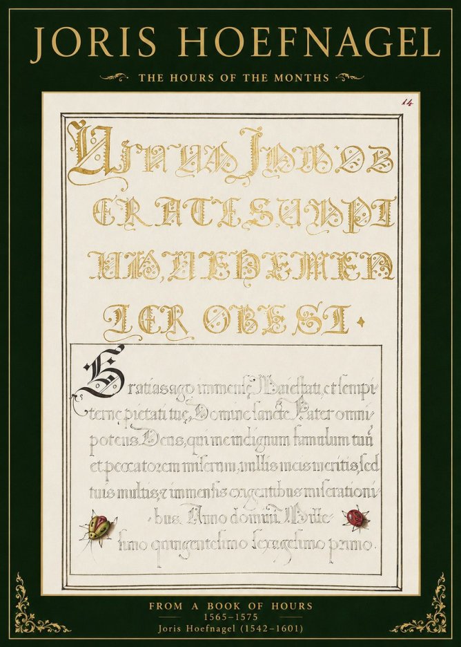 Joris Hoefnagel Gratias Tibi Agimus No2 - Plakat