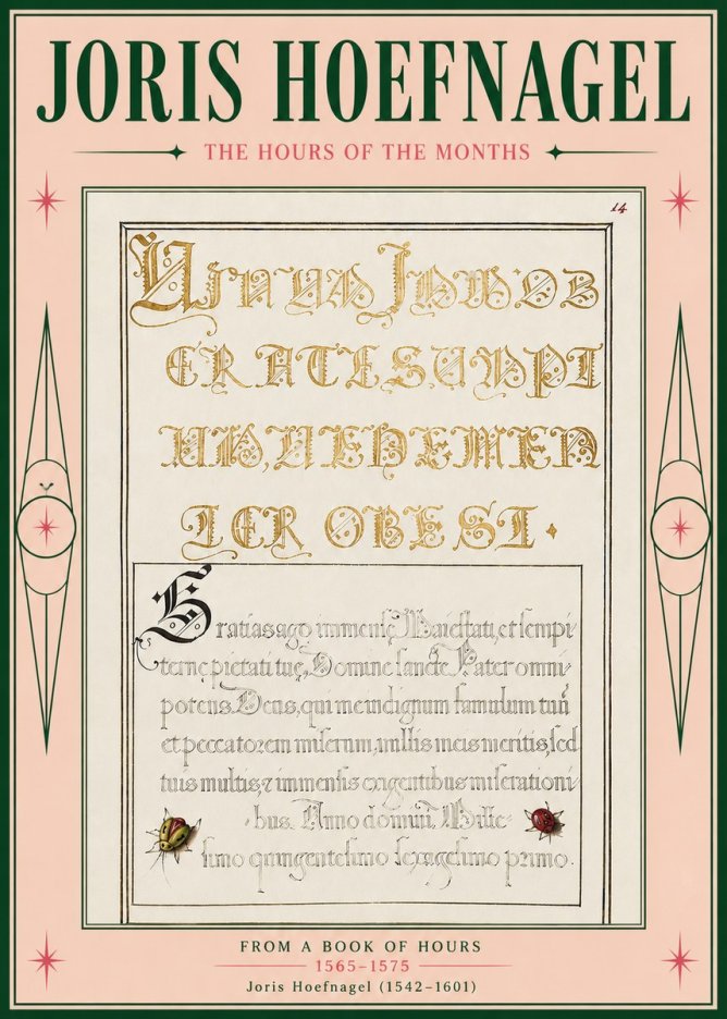Joris Hoefnagel Gratias Tibi Agimus No5 - Plakat