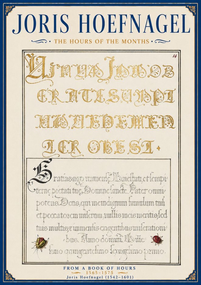 Joris Hoefnagel Gratias Tibi Agimus No6 - Plakat