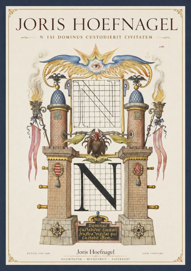 Joris Hoefnagel The Letter N No2 - Plakat