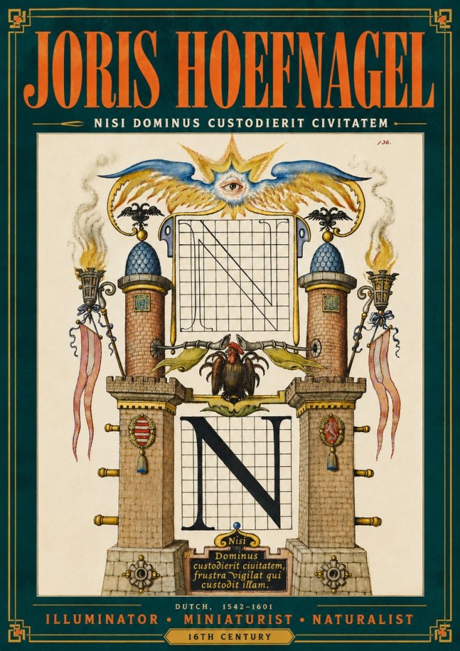 Joris Hoefnagel The Letter N No6 - Plakat
