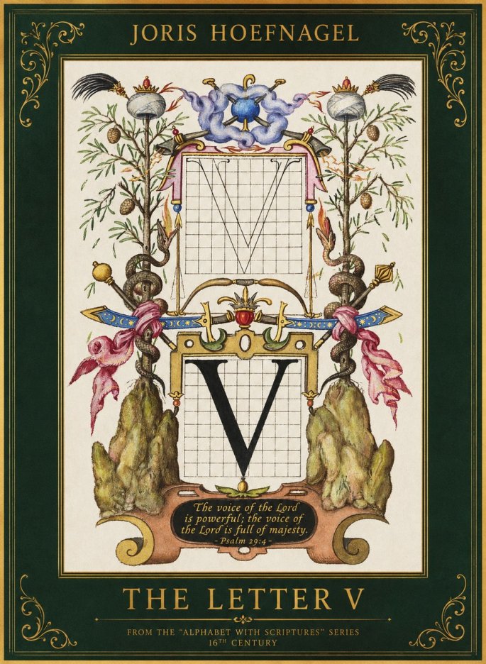 Joris Hoefnagel The Letter V No1 - Plakat