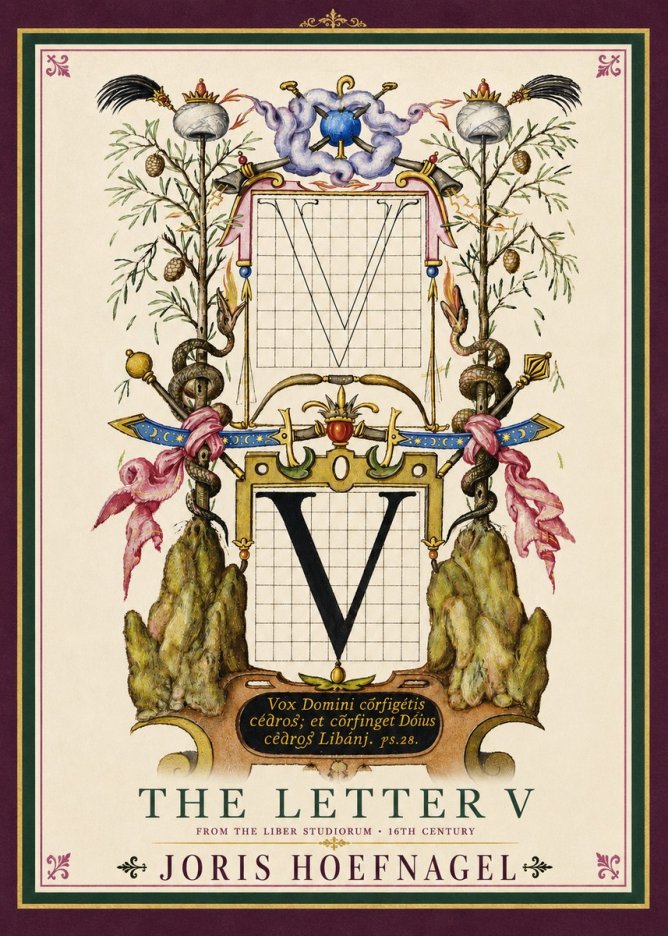 Joris Hoefnagel The Letter V No4 - Plakat