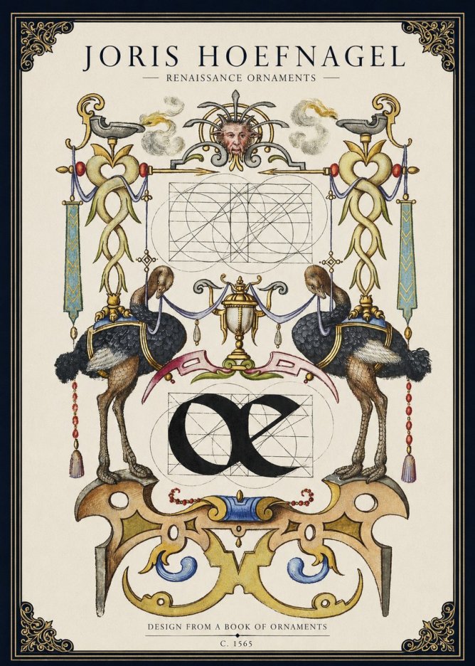 Joris Hoefnagel Ornamental Study I No3 - Plakat