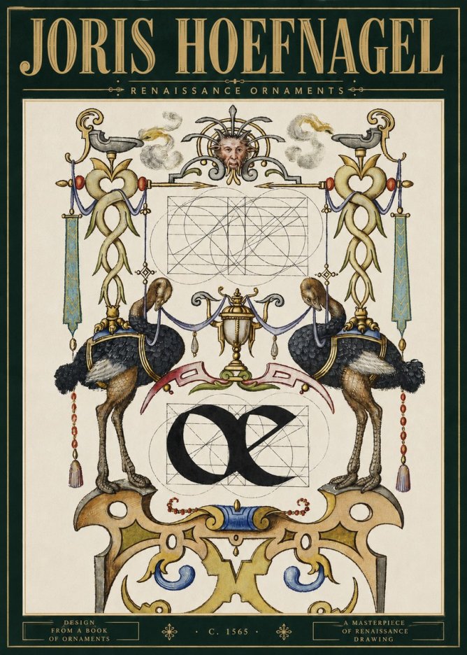 Joris Hoefnagel Ornamental Study I No5 - Plakat