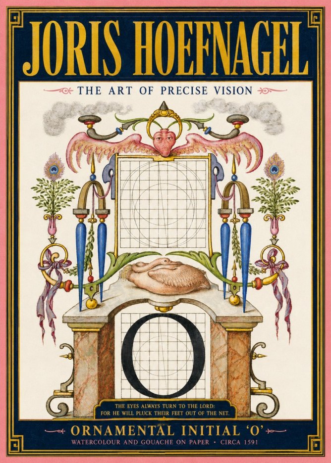 Joris Hoefnagel Ornamental Initial 'O' No2 - Plakat