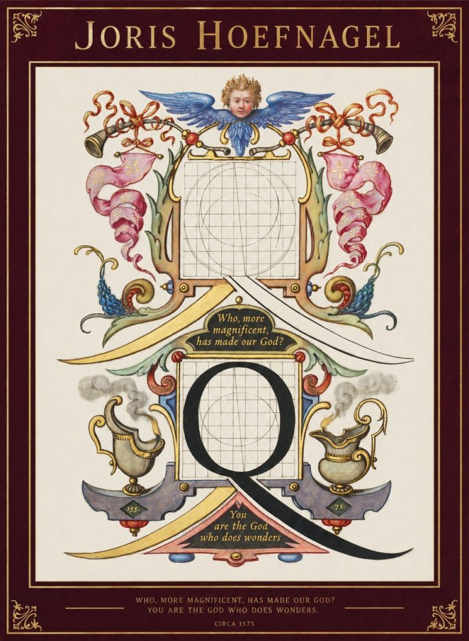 Joris Hoefnagel The Calligraphic Q No2 - Plakat