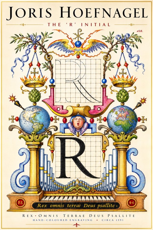 Joris Hoefnagel The 'R' Initial No4 - Plakat