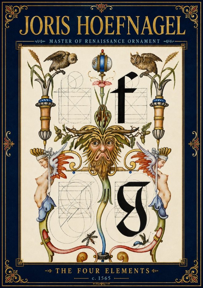 Joris Hoefnagel The Four Elements II No6 - Plakat