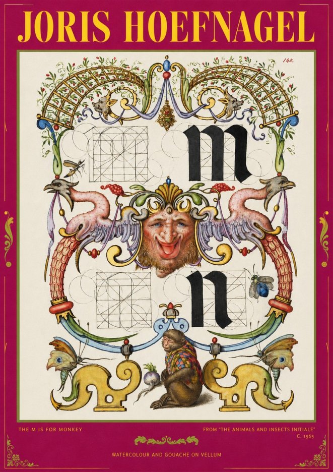 Joris Hoefnagel Grotesques and Ornaments No3 - Plakat