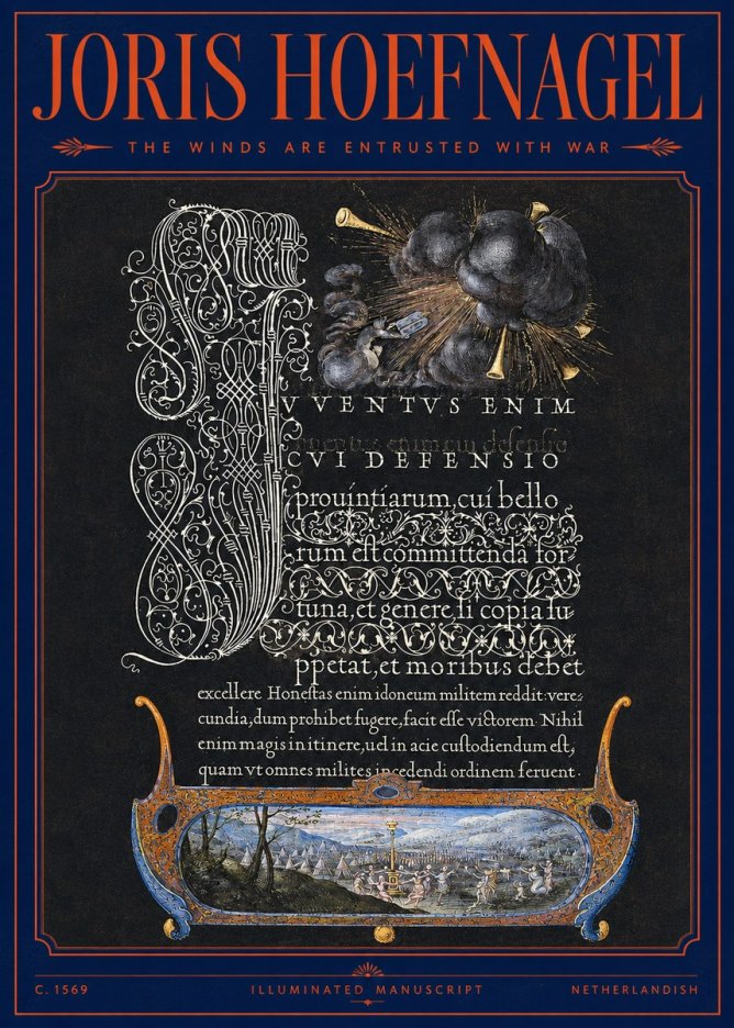 Joris Hoefnagel The Winds Are Entrusted with War No2 - Plakat