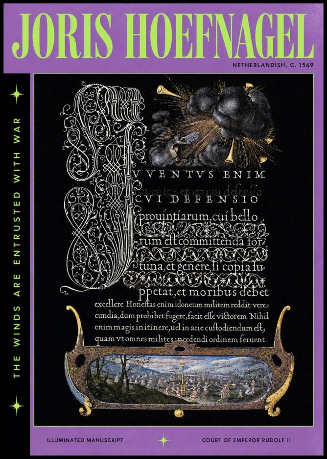 Joris Hoefnagel The Winds Are Entrusted with War No3 - Plakat