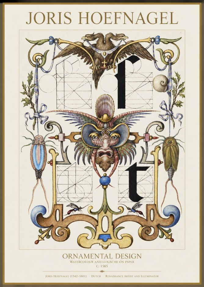 Joris Hoefnagel Ornamental Design II No1 - Plakat