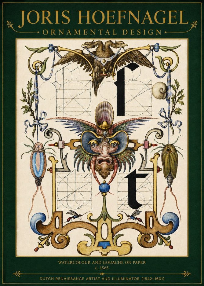 Joris Hoefnagel Ornamental Design II No3 - Plakat