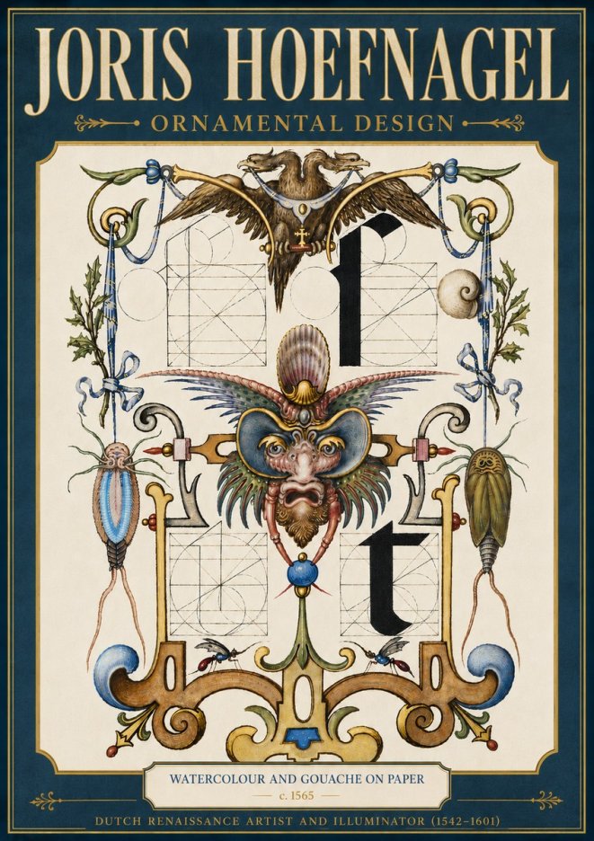Joris Hoefnagel Ornamental Design II No6 - Plakat