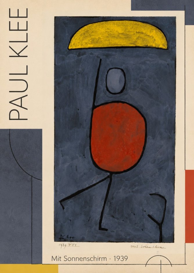 Paul Klee Mit Sonnenschirm No2 - Plakat