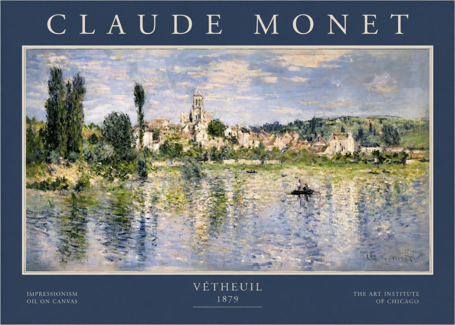 Monet Vétheuil No2 - Plakat