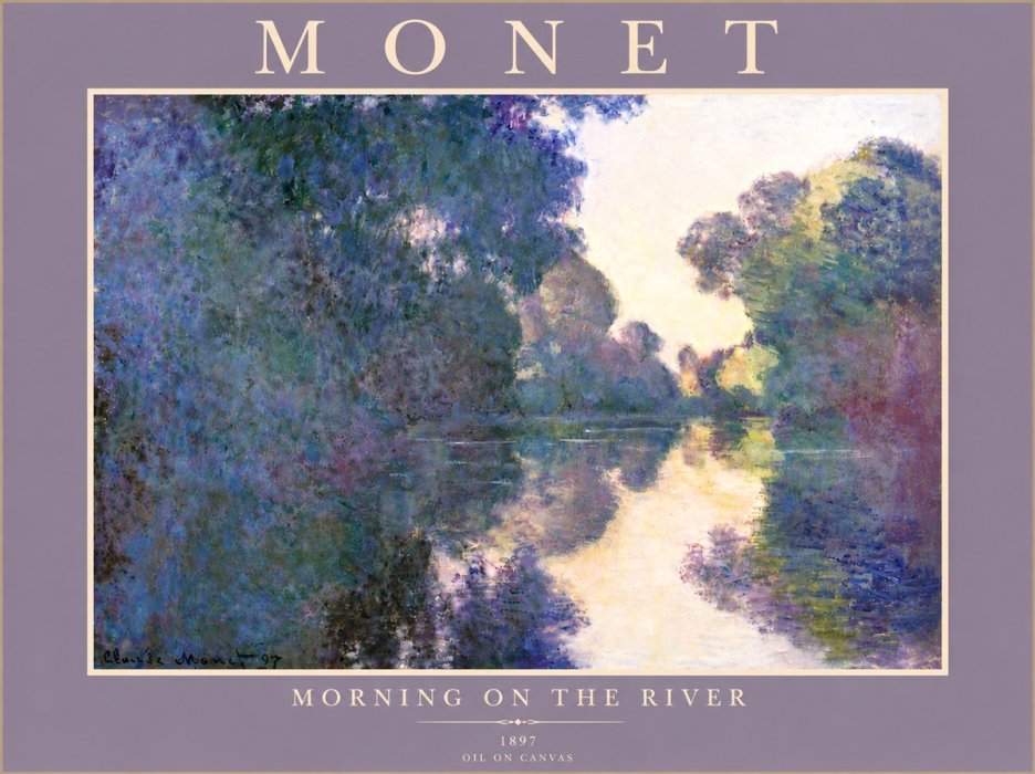 Monet Morning on the River No5 - Plakat