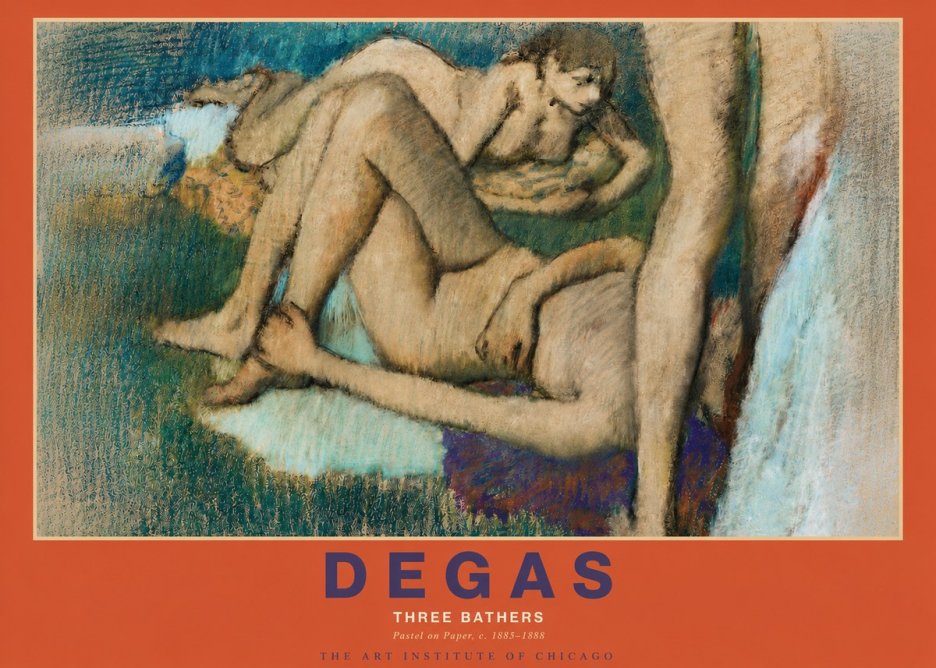 Edgar Degas Three Bathers No3 - Plakat