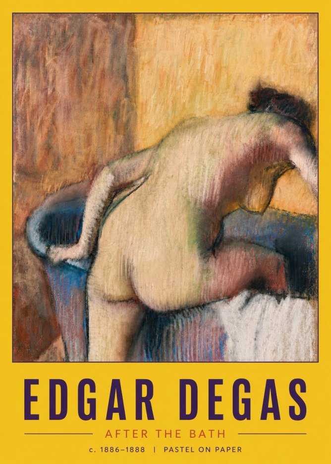 Edgar Degas After the Bath I No6 - Plakat
