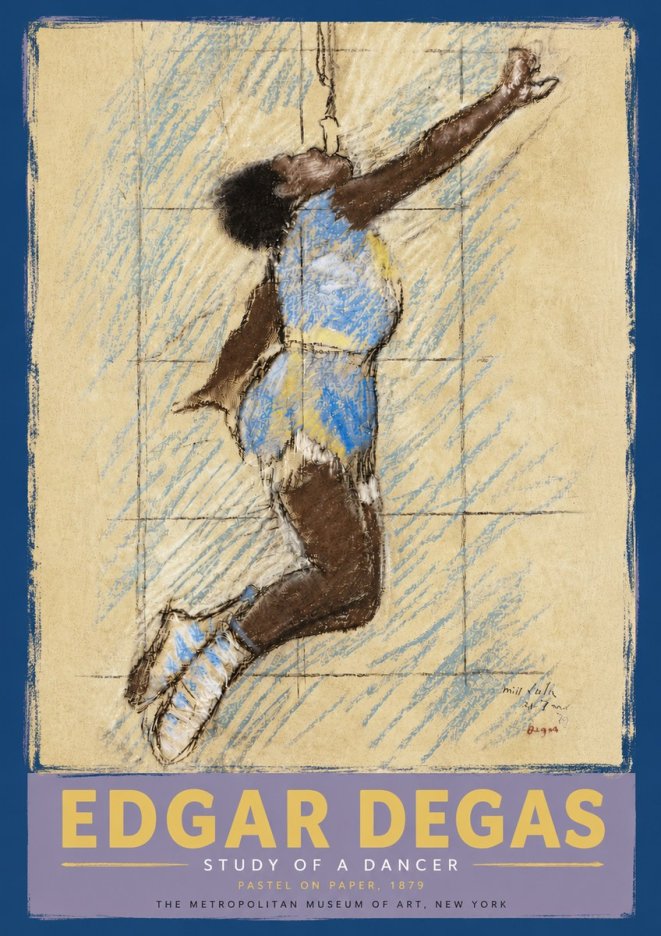 Edgar Degas Study of a Dancer No5 - Plakat