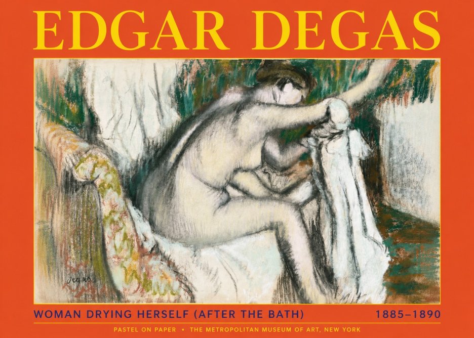 Edgar Degas Woman Drying Herself (After the Bath) No2 - Plakat