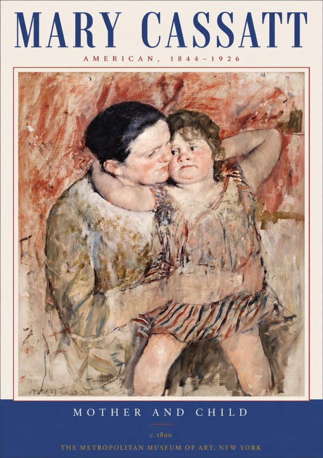 Mary Cassatt Mother and Child II No3 - Plakat