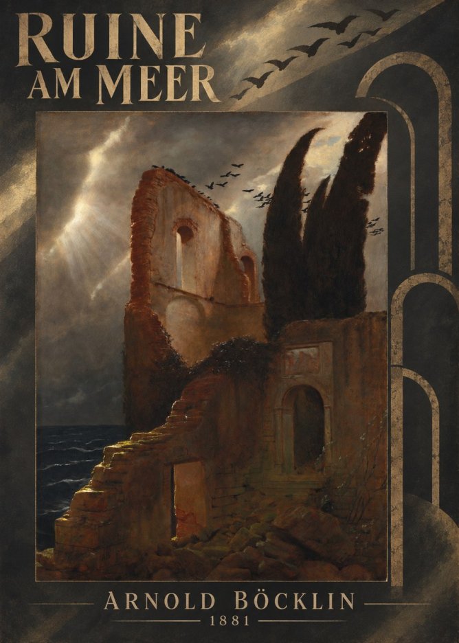 Arnold Böcklin Ruine Am Meer · 1881 No6 - Plakat